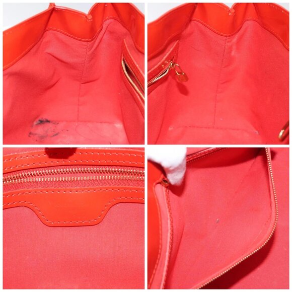 LOUIS VUITTON Monogram Vernis Wilshire PM Bag Orenge Sunset - Picture 14 of 15